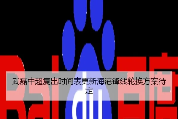 武磊中超复出时间表更新海港锋线轮换方案待定